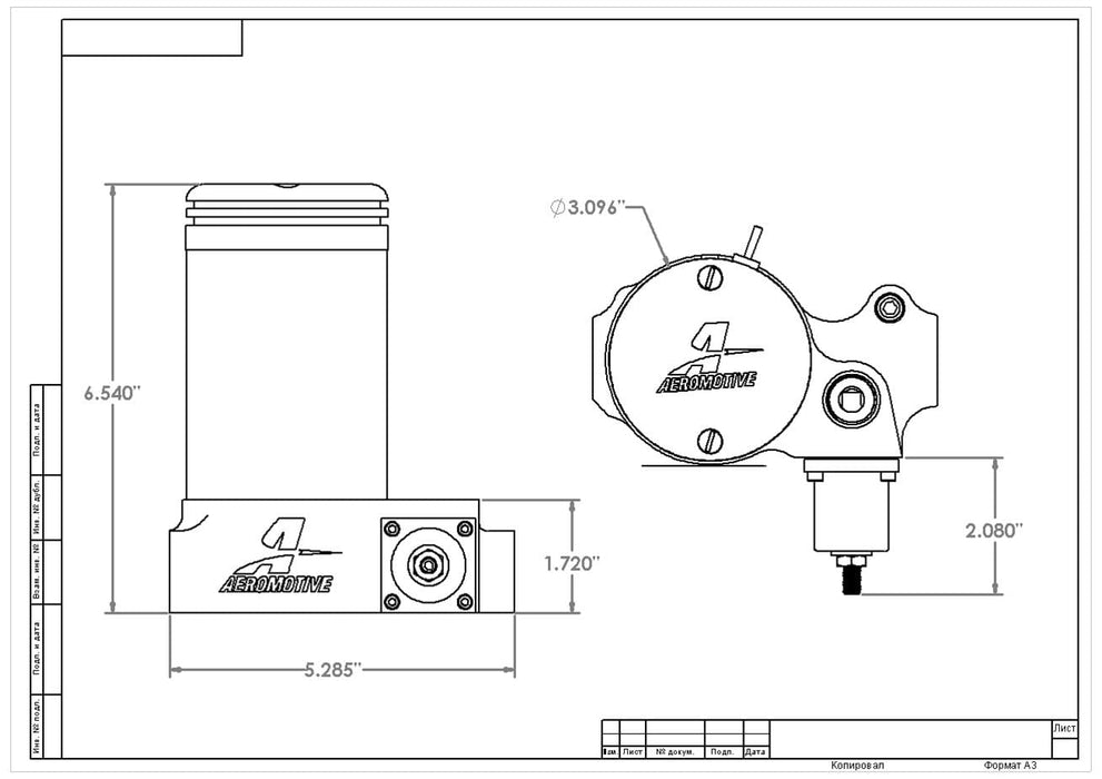 Aeromotive Aeromotive A2000 Drag Race Fuel Pumps 11202 Autofit