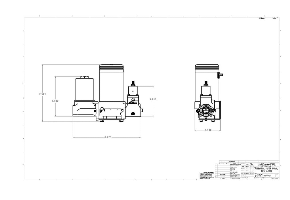 Aeromotive Aeromotive A3000 Drag Race Fuel Pump Assemblies 11215 Autofit