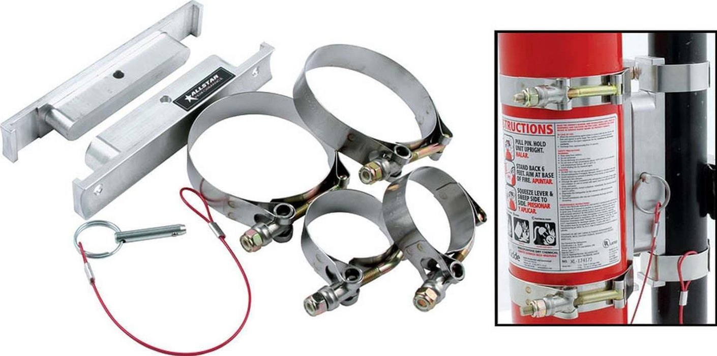 Allstar Performance Allstar Performance Quick-Release NHRA Fire Extinguisher Brackets ALL10512 Autofit