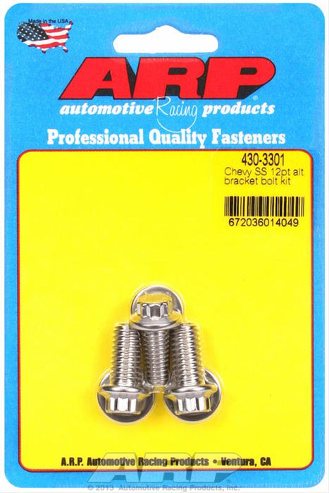 ARP ARP Alternator Bracket Bolt Kits 430-3301 Autofit