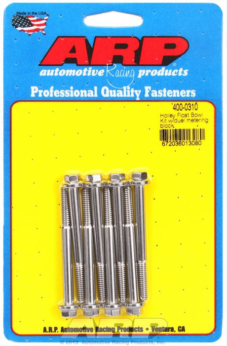 ARP ARP Carburetor Float Bowl Bolt Kits 400-0310 Autofit