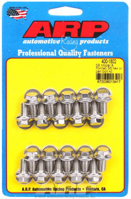 ARP ARP Oil Pan Bolt Kits 400-1802 Autofit