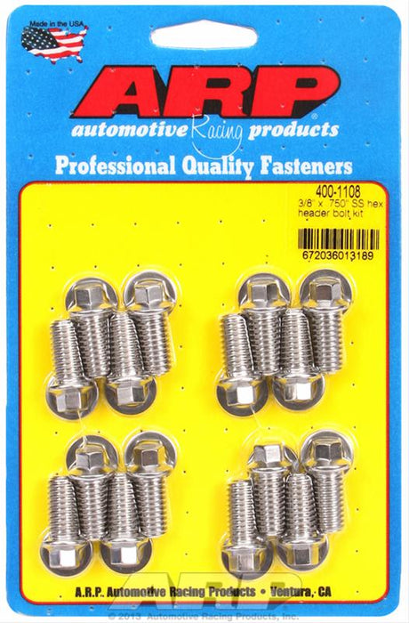 ARP ARP Stainless Steel Header Bolts 400-1108 Autofit