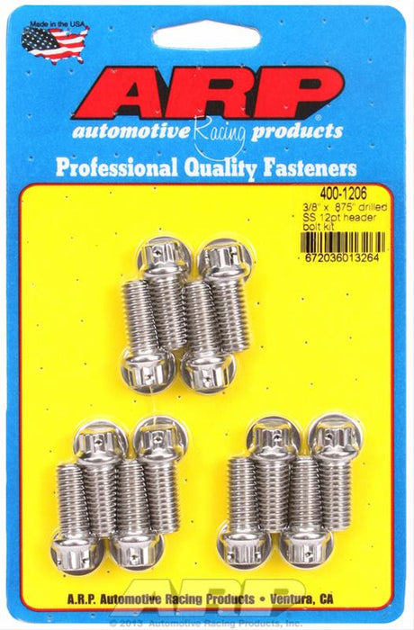 ARP ARP Stainless Steel Header Bolts 400-1206 Autofit