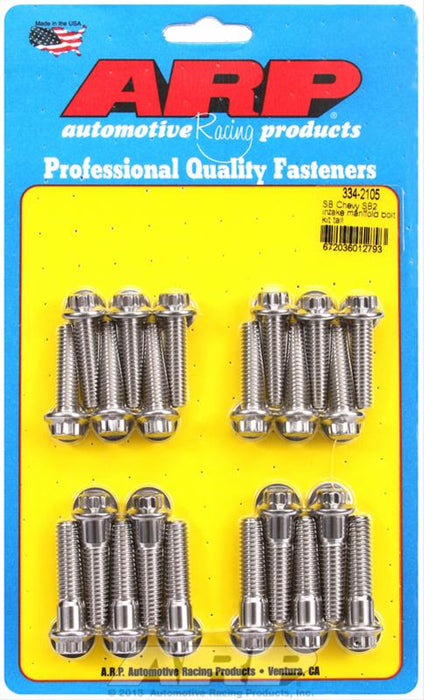 ARP ARP Stainless Steel Intake Manifold Bolt Kits 334-2105 Autofit