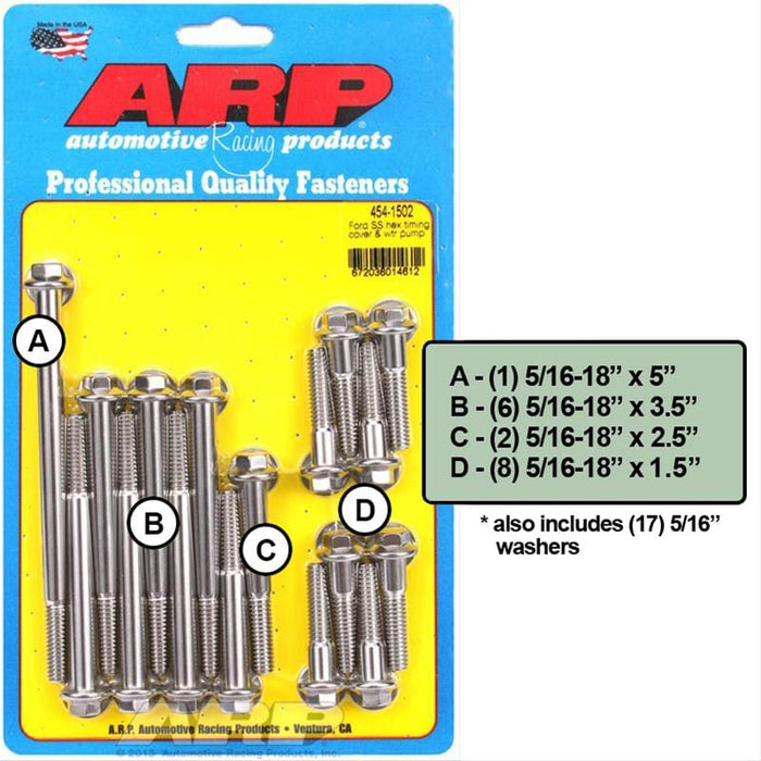 ARP ARP Timing Cover Bolt Kits 454-1502 Autofit