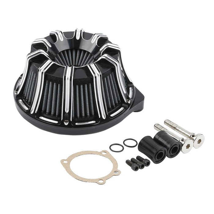 Attitude Inc Attitude Inc Air Filter Assembly ,Billet Aluminium Deep Cut Machined, Black ,EFI, For Harley Touring Electra Street Glide ,Kit Attitude Inc Air Filter Assembly ,Billet Aluminium Deep Cut Machined, Black ,EFI, For Harley Touring Electra Street Glide ,Kit Autofit