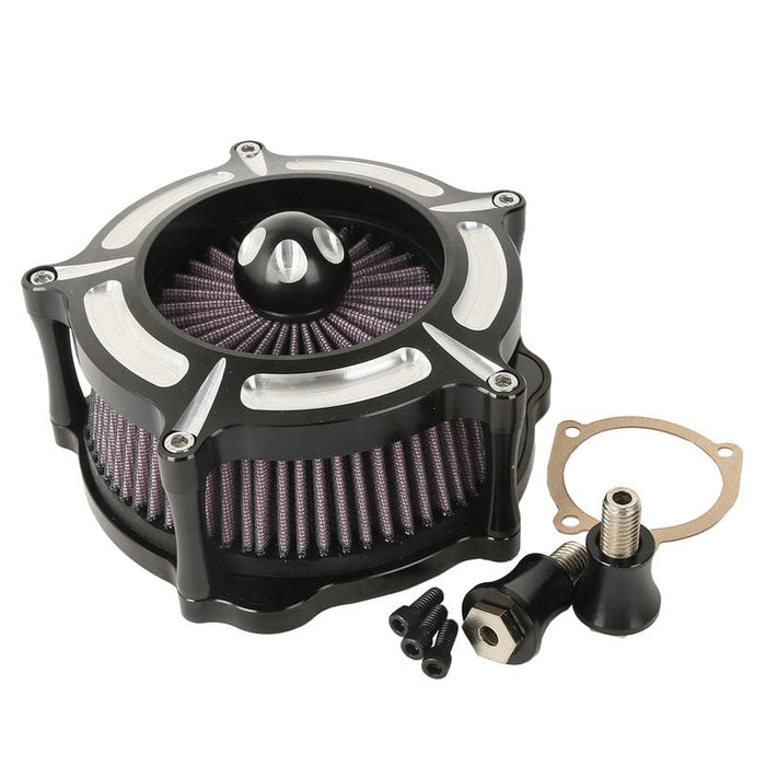 Attitude Inc Attitude Inc Air Filter Assembly ,Billet Aluminium Turbine ,Machined, Black ,EFI, For Harley Sportster 1200,883 1991-2018,Kit Attitude Inc Air Filter Assembly ,Billet Aluminium Turbine ,Machined, Black ,EFI, For Harley Sportster 1200,883 1991-2018,Kit Autofit