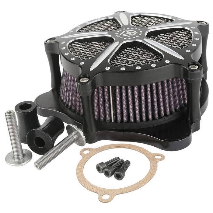 Attitude Inc Attitude Inc Aluminium CNC Machined Air Filter Assembly ,EFI, For Harley Electra Glide Custom ,Black Machined Billet ,Kit Attitude Inc Aluminium CNC Machined Air Filter Assembly ,EFI, For Harley Electra Glide Custom ,Black Machined Billet ,Kit Autofit
