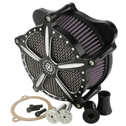 Attitude Inc Attitude Inc Aluminium CNC Machined Air Filter Assembly ,EFI, For Harley Electra Glide Custom ,Black Machined Billet ,Kit Attitude Inc Aluminium CNC Machined Air Filter Assembly ,EFI, For Harley Electra Glide Custom ,Black Machined Billet ,Kit Autofit