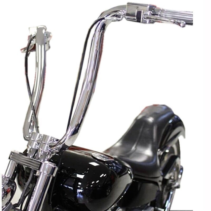 Attitude Inc Attitude Inc Beefy Ape Handlebar, Chrome, 14 in. Rise 1-1/4 in, For Harley Sporster ,Softail Custom, Each Attitude Inc Beefy Ape Handlebar, Chrome, 14 in. Rise 1-1/4 in, For Harley Sporster ,Softail Custom, Each Autofit
