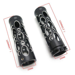 Attitude Inc Attitude Inc Billet Handle Bar Grips 1"Bars, Hand Grips For Harley ,Grater Style, Black Machined, Set Attitude Inc Billet Handle Bar Grips 1"Bars, Hand Grips For Harley ,Grater Style, Black Machined, Set Autofit