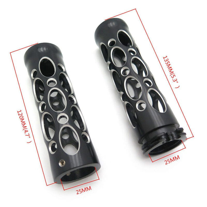 Attitude Inc Attitude Inc Billet Handle Bar Grips 1"Bars, Hand Grips For Harley ,Grater Style, Black Machined, Set Attitude Inc Billet Handle Bar Grips 1"Bars, Hand Grips For Harley ,Grater Style, Black Machined, Set Autofit