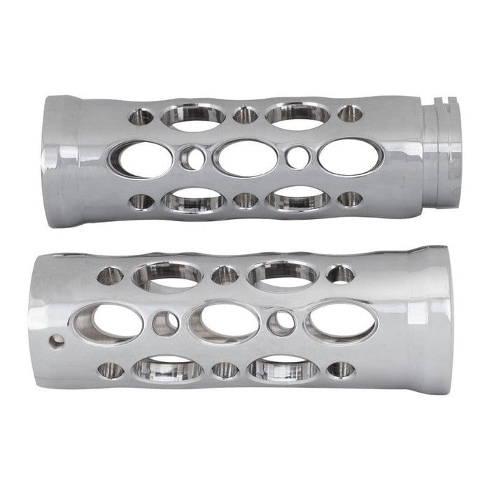 Attitude Inc Attitude Inc Billet Handle Bar Grips, Hand Grips For Harley ,Grater Style, Chrome, Set Attitude Inc Billet Handle Bar Grips, Hand Grips For Harley ,Grater Style, Chrome, Set Autofit