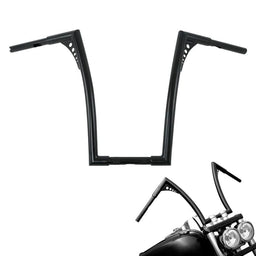 Attitude Inc Attitude Inc Bonanza Handlebar, Black Powder Coat 18 Inc , 1-1/4 in. Ape Hangers, For Harley Softail Sportster Fat Boy Dyna Attitude Inc Bonanza Handlebar, Black Powder Coat 18 Inc , 1-1/4 in. Ape Hangers, For Harley Softail Sportster Fat Boy Dyna Autofit