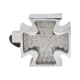 Attitude Inc Attitude Inc Brake & Tail light, LED, Maltese Cross design, Chrome, Each Attitude Inc Brake & Tail light, LED, Maltese Cross design, Chrome, Each Autofit