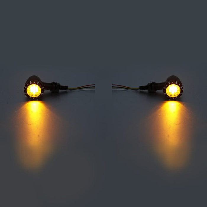 Attitude Inc Attitude Inc Bullet Universal Turn Signal Indicator Lights LED, Cast Aluminium Black, For Harley Models, Set Attitude Inc Bullet Universal Turn Signal Indicator Lights LED, Cast Aluminium Black, For Harley Models, Set Autofit