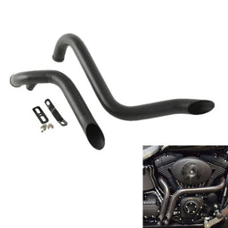 Attitude Inc Attitude Inc Exhaust Headers Black Drag Pipes 1 3/4 inc , suit Harley Touring, Sportster, Dyna, Softail, kit Attitude Inc Exhaust Headers Black Drag Pipes 1 3/4 inc , suit Harley Touring, Sportster, Dyna, Softail, kit Autofit