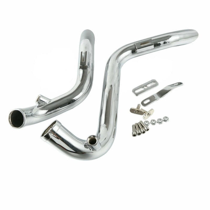 Attitude Inc Attitude Inc Exhaust Headers Chrome Drag Pipes 1 3/4 inc , suit Harley Touring , Sportster, Dyna, Softail Attitude Inc Exhaust Headers Chrome Drag Pipes 1 3/4 inc , suit Harley Touring , Sportster, Dyna, Softail Autofit