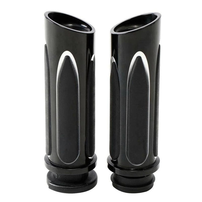 Attitude Inc Attitude Inc Handlebar Hand Grips, 1 in, Handlebar, Black CNC Machine, For Harley Softail Slim FLS Fat Boy, Pair Attitude Inc Handlebar Hand Grips, 1 in, Handlebar, Black CNC Machine, For Harley Softail Slim FLS Fat Boy, Pair Autofit