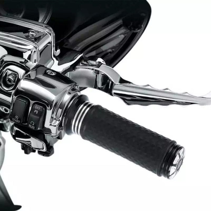 Attitude Inc Attitude Inc Handlebar Hand Grips, Black CNC Machined/ Rubber Gel Grip, 1 in, Handlebar. For Harley Dyna Super Glide FXD Softail Deluxe Slim, Pair Attitude Inc Handlebar Hand Grips, Black CNC Machined/ Rubber Gel Grip, 1 in, Handlebar. For Harley Dyna Super Glide FXD Softail Deluxe Slim, Pair Autofit