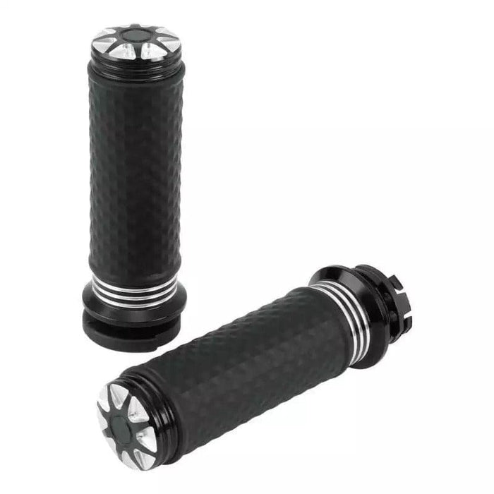 Attitude Inc Attitude Inc Handlebar Hand Grips, Black CNC Machined/ Rubber Gel Grip, 1 in, Handlebar. For Harley Dyna Super Glide FXD Softail Deluxe Slim, Pair Attitude Inc Handlebar Hand Grips, Black CNC Machined/ Rubber Gel Grip, 1 in, Handlebar. For Harley Dyna Super Glide FXD Softail Deluxe Slim, Pair Autofit