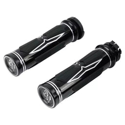 Attitude Inc Attitude Inc Handlebar Hand Grips, Black CNC Machined/ Rubber Gel Grip, 1 in, Handlebar. For Harley Softail Slim FLS 12-15 Fat Boy FLSTF, Pair Attitude Inc Handlebar Hand Grips, Black CNC Machined/ Rubber Gel Grip, 1 in, Handlebar. For Harley Softail Slim FLS 12-15 Fat Boy FLSTF, Pair Autofit