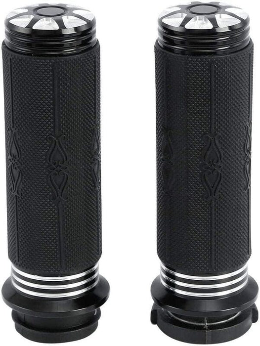 Attitude Inc Attitude Inc Handlebar Hand Grips, Black CNC Machined/ Rubber Gel Grip, 1 in, Handlebar, For Harley Touring Breakout Dyna, Pair Attitude Inc Handlebar Hand Grips, Black CNC Machined/ Rubber Gel Grip, 1 in, Handlebar, For Harley Touring Breakout Dyna, Pair Autofit