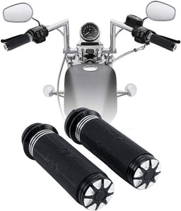 Attitude Inc Attitude Inc Handlebar Hand Grips, Black CNC Machined/ Rubber Gel Grip, 1 in, Handlebar, For Harley Touring Breakout Dyna, Pair Attitude Inc Handlebar Hand Grips, Black CNC Machined/ Rubber Gel Grip, 1 in, Handlebar, For Harley Touring Breakout Dyna, Pair Autofit