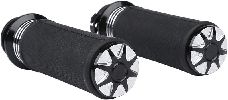 Attitude Inc Attitude Inc Handlebar Hand Grips, Black Machined, Gel Rubber Grip, 1 in, Handlebar, For Harley Road Glide Custom Softail Slim FLSL, Pair Attitude Inc Handlebar Hand Grips, Black Machined, Gel Rubber Grip, 1 in, Handlebar, For Harley Road Glide Custom Softail Slim FLSL, Pair Autofit