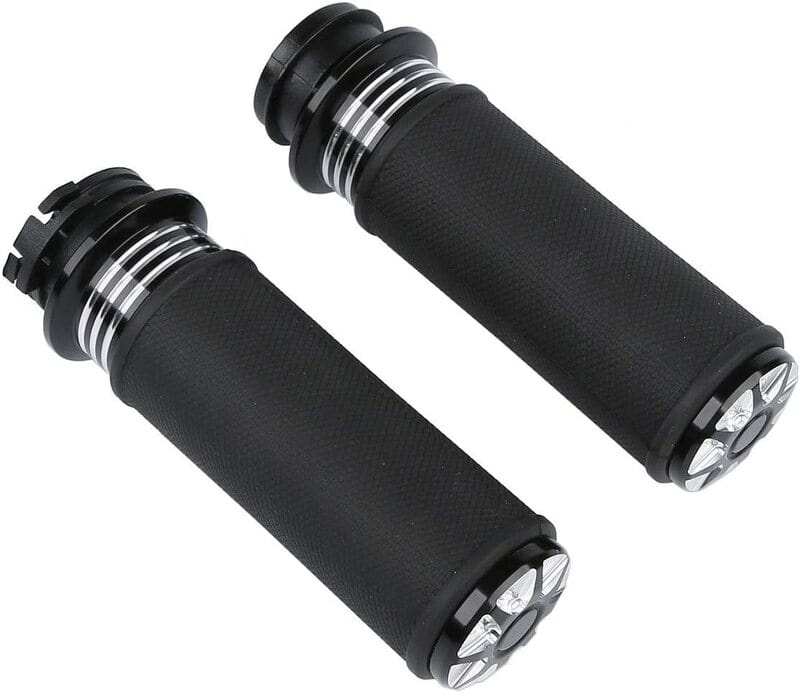 Attitude Inc Attitude Inc Handlebar Hand Grips, Black Machined, Gel Rubber Grip, 1 in, Handlebar, For Harley Road Glide Custom Softail Slim FLSL, Pair Attitude Inc Handlebar Hand Grips, Black Machined, Gel Rubber Grip, 1 in, Handlebar, For Harley Road Glide Custom Softail Slim FLSL, Pair Autofit