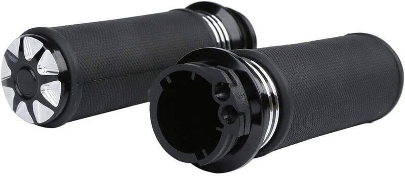 Attitude Inc Attitude Inc Handlebar Hand Grips, Black Machined, Gel Rubber Grip, 1 in, Handlebar, For Harley Road Glide Custom Softail Slim FLSL, Pair Attitude Inc Handlebar Hand Grips, Black Machined, Gel Rubber Grip, 1 in, Handlebar, For Harley Road Glide Custom Softail Slim FLSL, Pair Autofit