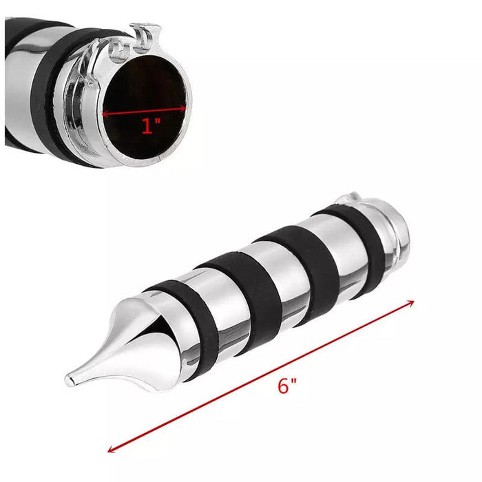 Attitude Inc Attitude Inc Handlebar Hand Grips, Chrome. Black Gel Grip, 1 in, Handlebar, For Harley Sportster Bobber. Pair Attitude Inc Handlebar Hand Grips, Chrome. Black Gel Grip, 1 in, Handlebar, For Harley Sportster Bobber. Pair Autofit