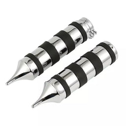 Attitude Inc Attitude Inc Handlebar Hand Grips, Chrome. Black Gel Grip, 1 in, Handlebar, For Harley Sportster Bobber. Pair Attitude Inc Handlebar Hand Grips, Chrome. Black Gel Grip, 1 in, Handlebar, For Harley Sportster Bobber. Pair Autofit