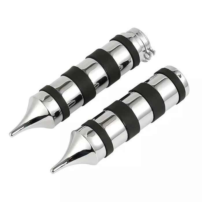 Attitude Inc Attitude Inc Handlebar Hand Grips, Chrome. Black Gel Grip, 1 in, Handlebar, For Harley Sportster Bobber. Pair Attitude Inc Handlebar Hand Grips, Chrome. Black Gel Grip, 1 in, Handlebar, For Harley Sportster Bobber. Pair Autofit