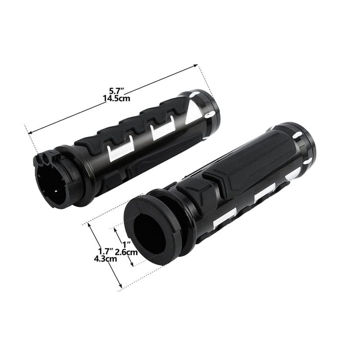 Attitude Inc Attitude Inc Handlebar Hand Grips, Electric Throttle, 1 in, Handlebar, For Harley Sportster 883 1200 Softail Deluxe, Pair Attitude Inc Handlebar Hand Grips, Electric Throttle, 1 in, Handlebar, For Harley Sportster 883 1200 Softail Deluxe, Pair Autofit