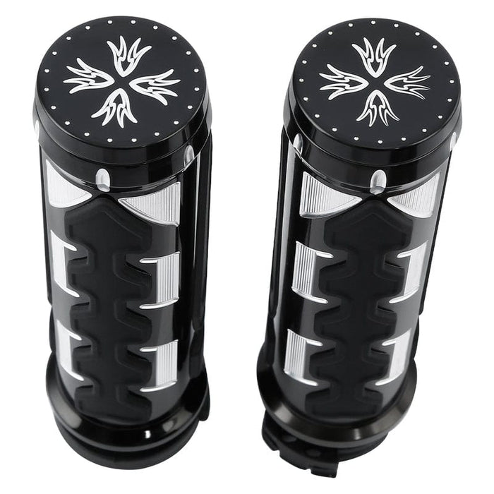 Attitude Inc Attitude Inc Handlebar Hand Grips Electric Throttle, Black CNC Machine, 1 in, Handlebar, For Harley Road Glide 2008-2020, Pair Attitude Inc Handlebar Hand Grips Electric Throttle, Black CNC Machine, 1 in, Handlebar, For Harley Road Glide 2008-2020, Pair Autofit