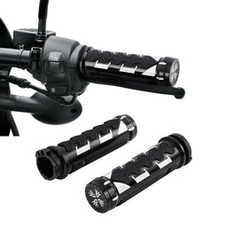 Attitude Inc Attitude Inc Handlebar Hand Grips Electric Throttle, Black CNC Machine, 1 in, Handlebar, For Harley Road Glide 2008-2020, Pair Attitude Inc Handlebar Hand Grips Electric Throttle, Black CNC Machine, 1 in, Handlebar, For Harley Road Glide 2008-2020, Pair Autofit
