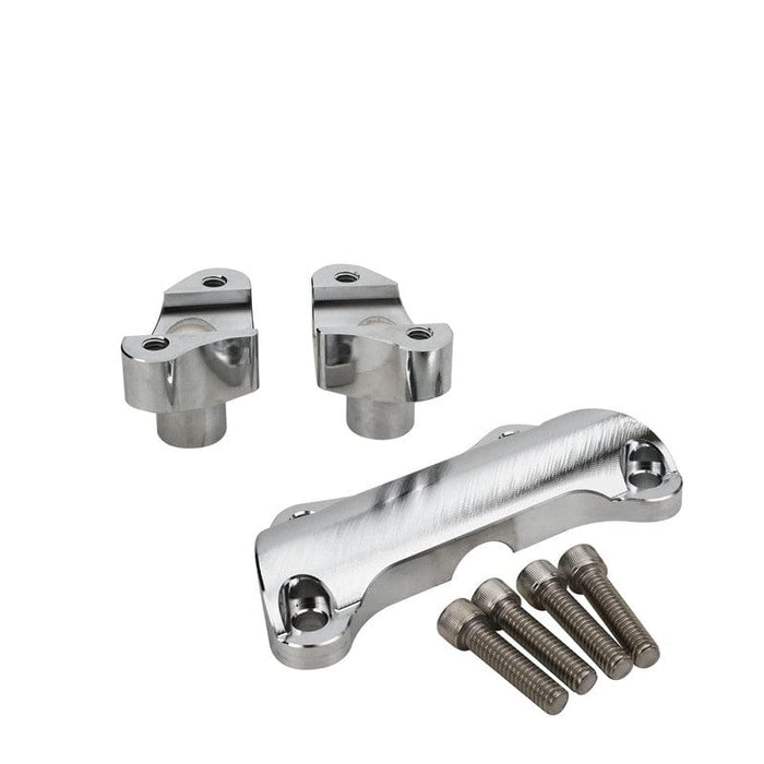 Attitude Inc Attitude Inc Handlebar Riser kit, Suit Harley 1.7 inch high, Aluminium Chrome/Machined, Set Attitude Inc Handlebar Riser kit, Suit Harley 1.7 inch high, Aluminium Chrome/Machined, Set Autofit