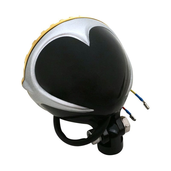 Attitude Inc Attitude Inc Headlight 5.0'' Aluminium, Brass,Silver/Black, Vintage Antique Style Chopper Bobber , Each Attitude Inc Headlight 5.0'' Aluminium, Brass,Silver/Black, Vintage Antique Style Chopper Bobber , Each Autofit