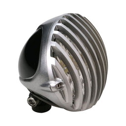 Attitude Inc Attitude Inc Headlight 5.0'' Aluminium, Silver/Black, Vintage Antique Style Chopper Bobber , Each Attitude Inc Headlight 5.0'' Aluminium, Silver/Black, Vintage Antique Style Chopper Bobber , Each Autofit