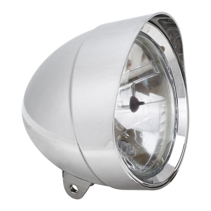 Attitude Inc Attitude Inc Indian Style Headlight, 5 3/4 Inch Dia , 170mm Long ,Visor Round Tip ,Chrome E Marked Attitude Inc Indian Style Headlight, 5 3/4 Inch Dia , 170mm Long ,Visor Round Tip ,Chrome E Marked Autofit