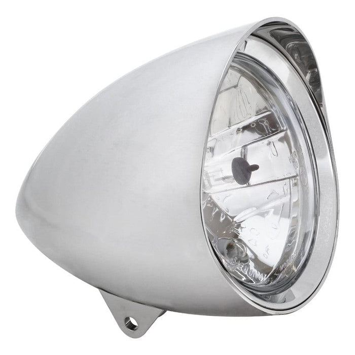 Attitude Inc Attitude Inc Indian Style Headlight, 5 3/4 Inch Dia , 216mm Long ,Visor Round Tip ,Chrome E Marked Attitude Inc Indian Style Headlight, 5 3/4 Inch Dia , 216mm Long ,Visor Round Tip ,Chrome E Marked Autofit