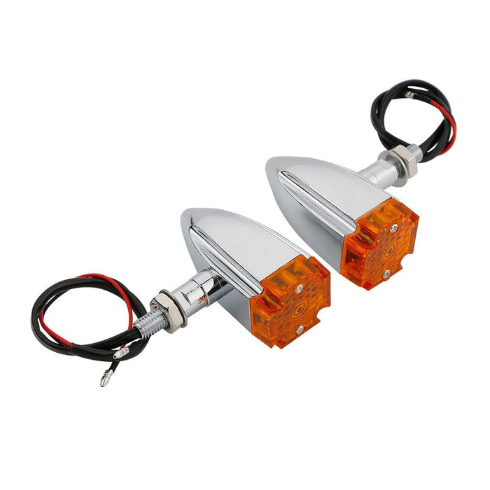 Attitude Inc Attitude Inc Maltese Cross Bullet Turn Signal Indicator Lights LED, Chrome, For Harley Models, Set Attitude Inc Maltese Cross Bullet Turn Signal Indicator Lights LED, Chrome, For Harley Models, Set Autofit