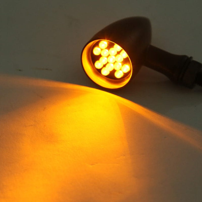 Attitude Inc Attitude Inc Mini Bullet Universal Turn Signal Indicator Lights LED, Black, For Harley Models, Set Attitude Inc Mini Bullet Universal Turn Signal Indicator Lights LED, Black, For Harley Models, Set Autofit