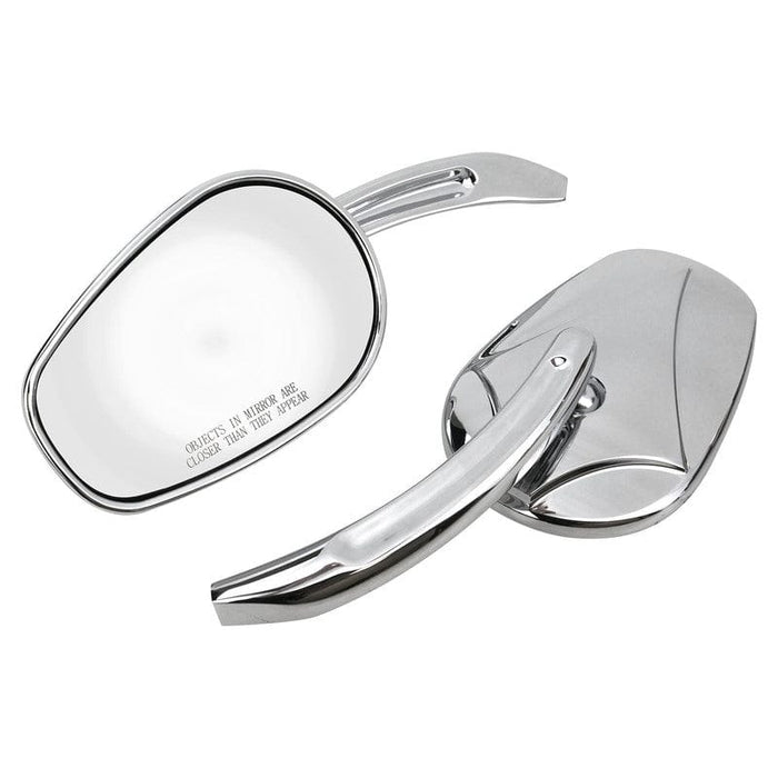 Attitude Inc Attitude Inc Rear View Mirror set, Arrowhead Rectangular Curved Stem, For Harley , Pair Attitude Inc Rear View Mirror set, Arrowhead Rectangular Curved Stem, For Harley , Pair Autofit