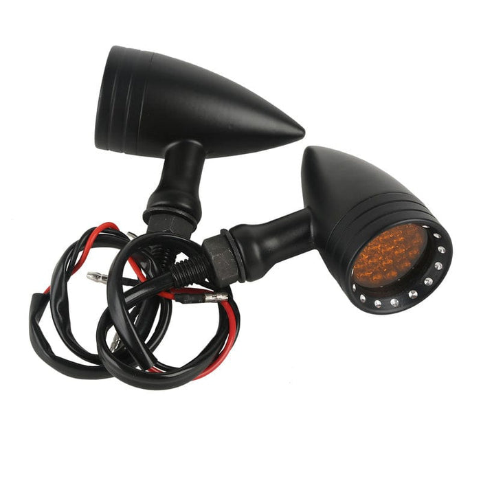 Attitude Inc Attitude Inc Retro Bullet Universal Turn Signal Indicator Lights LED, Black, For Harley Models, Set Attitude Inc Retro Bullet Universal Turn Signal Indicator Lights LED, Black, For Harley Models, Set Autofit