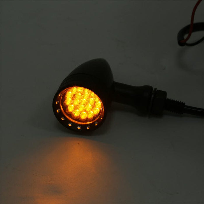 Attitude Inc Attitude Inc Retro Bullet Universal Turn Signal Indicator Lights LED, Black, For Harley Models, Set Attitude Inc Retro Bullet Universal Turn Signal Indicator Lights LED, Black, For Harley Models, Set Autofit