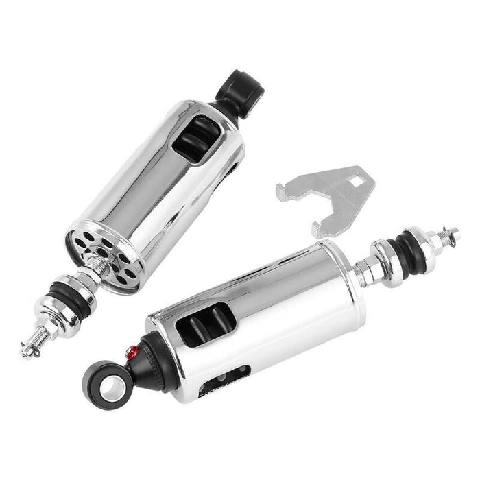 Attitude Inc Attitude Inc Shocks, Heavy Duty Rear Premium Shocks Suspension, Chrome Adjustable, For Harley Softail 2000-2017 Attitude Inc Shocks, Heavy Duty Rear Premium Shocks Suspension, Chrome Adjustable, For Harley Softail 2000-2017 Autofit