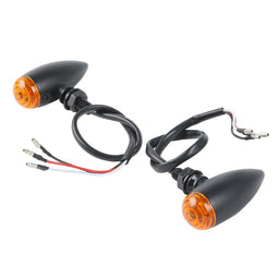 Attitude Inc Attitude Inc Turn Signal Indicator, Bullet Retro,  Aluminium Black, For Harley Customs, Set Attitude Inc Turn Signal Indicator, Bullet Retro,  Aluminium Black, For Harley Customs, Set Autofit